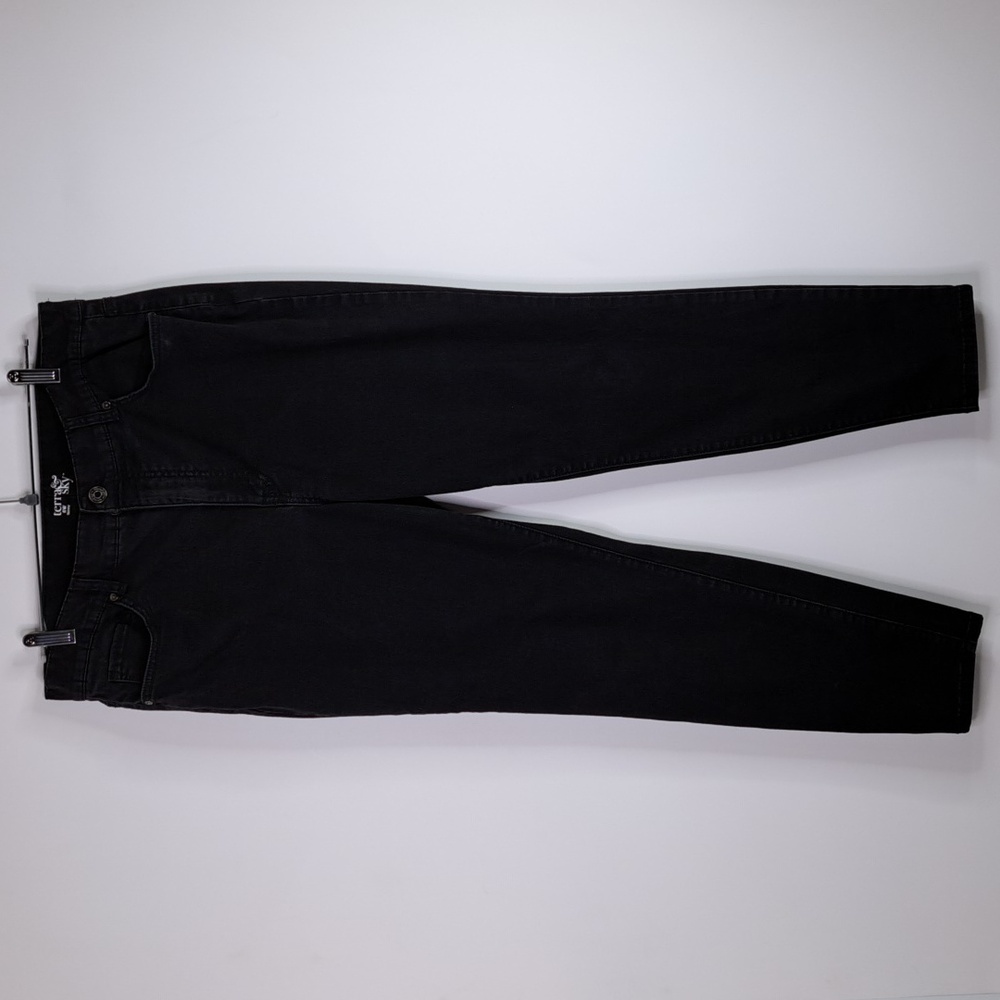 Terra & Sky Skinny Faded Black Jeans Size 16W - Picture 1 of 14